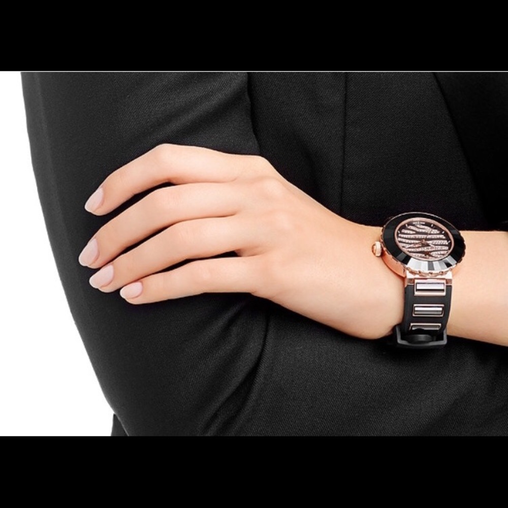 Octea Sport Zebra Rose Gold Tone Watch 5080197 - Picture 2 of 5